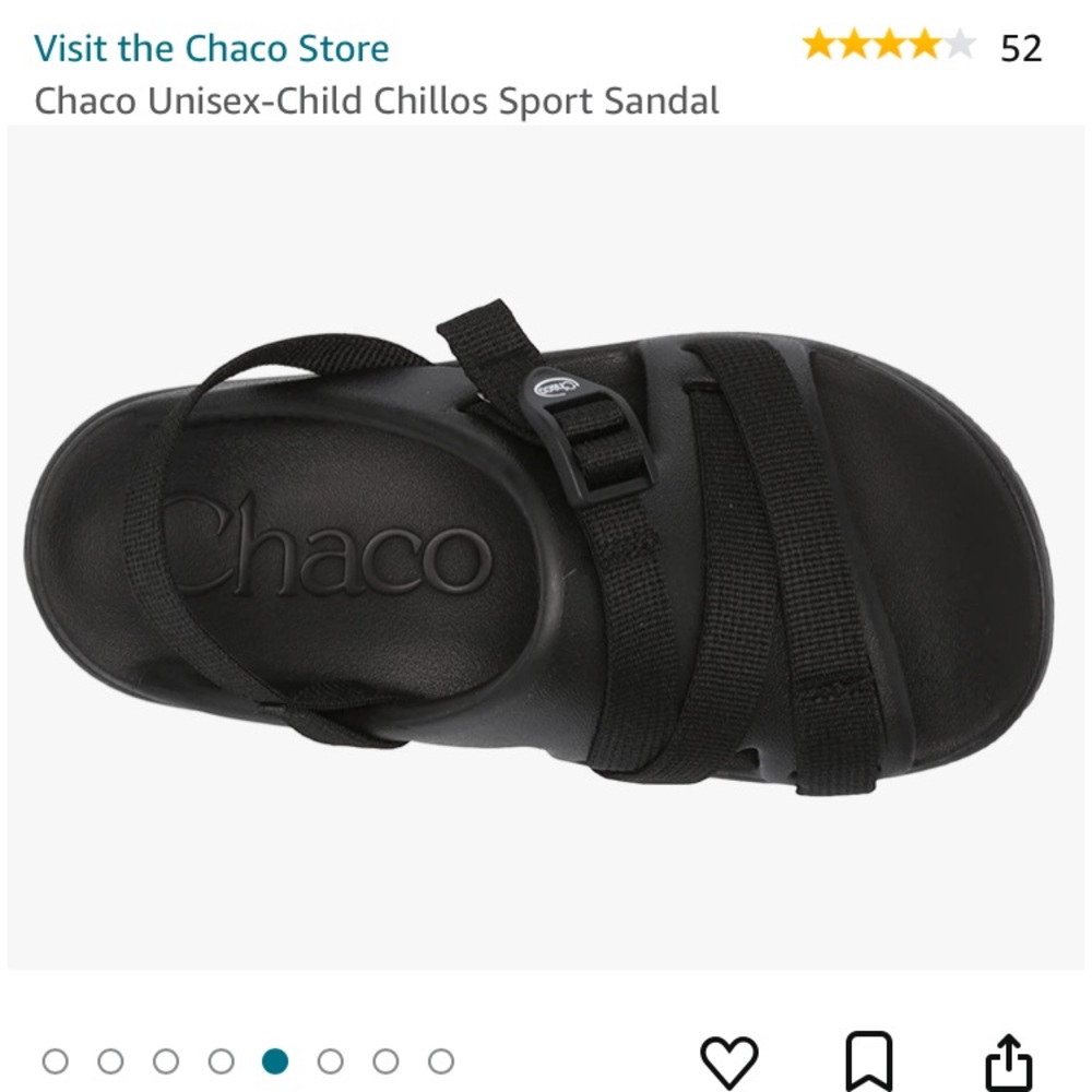 Like New!! 😎 Youth Chacos Chillo Sport Sandal Black 4 Retail $44 - Picture 4 of 10